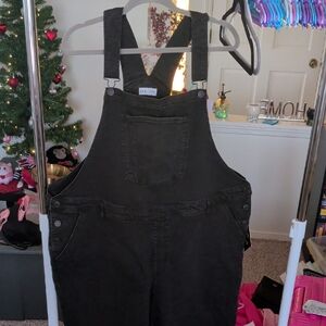 Ava & Viv Black Denim Overalls
